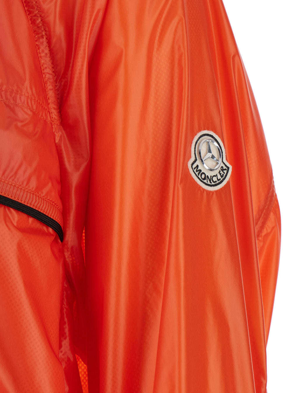 Moncler Genius Men 'Anubis' Orange Jacket With Foldable Design And Iconic Logo Patch In Lightweight Nylon Man MONCLER GENIUS