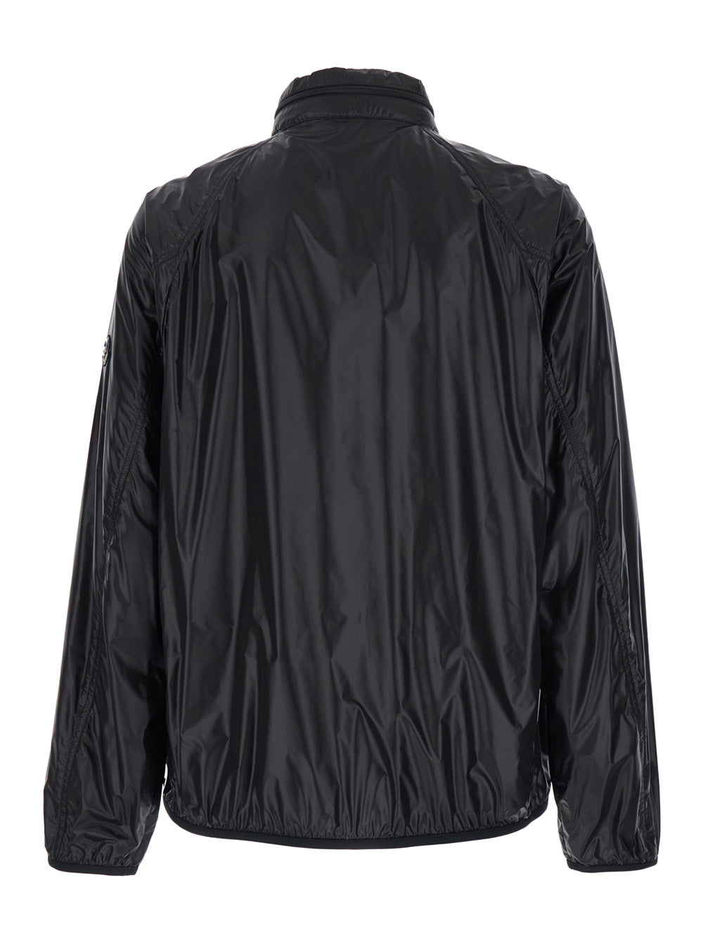 Moncler Genius Men 'Anubis' Black Jacket With Foldable Design And Iconic Logo Patch In Lightweight Nylon Man MONCLER GENIUS