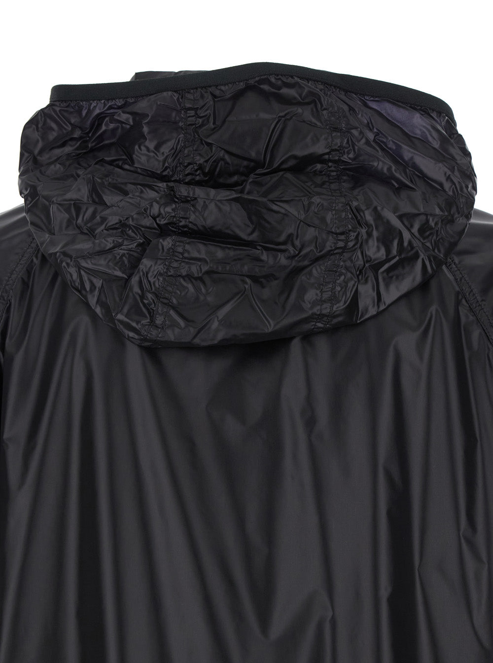 Moncler Genius Men 'Anubis' Black Jacket With Foldable Design And Iconic Logo Patch In Lightweight Nylon Man MONCLER GENIUS