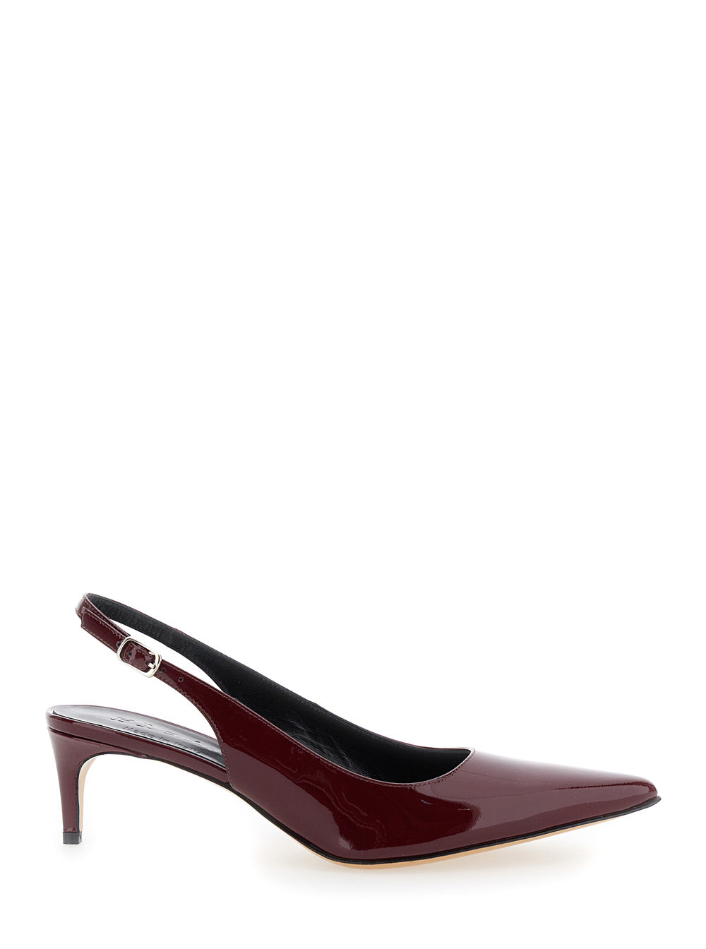 Leplain Women 'Luisa' Bordeaux Slingback Pumps With Low Heel In Patent Leather Woman LEPLAIN