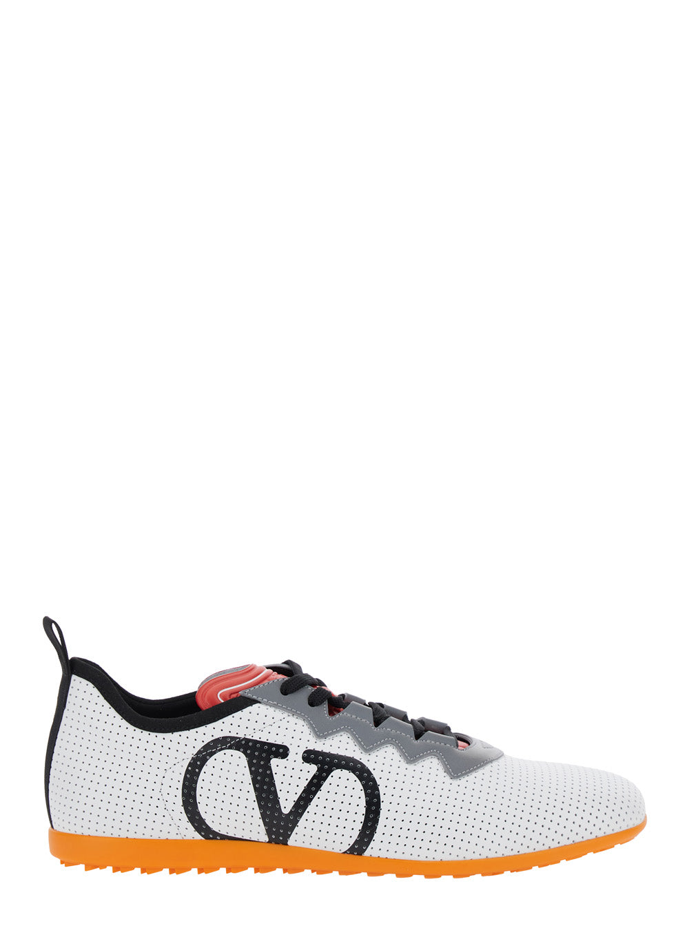 Valentino Garavani Men White Sneakers With Asymmetric Toe And Vlogo Detail On The Side In Tech Fabric Man VALENTINO GARAVANI