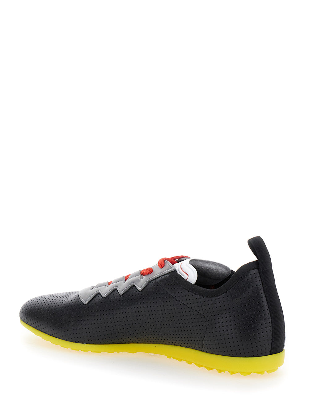 Valentino Garavani Men Black Sneakers With Asymmetric Toe And Vlogo Detail On The Side In Tech Fabric Man VALENTINO GARAVANI