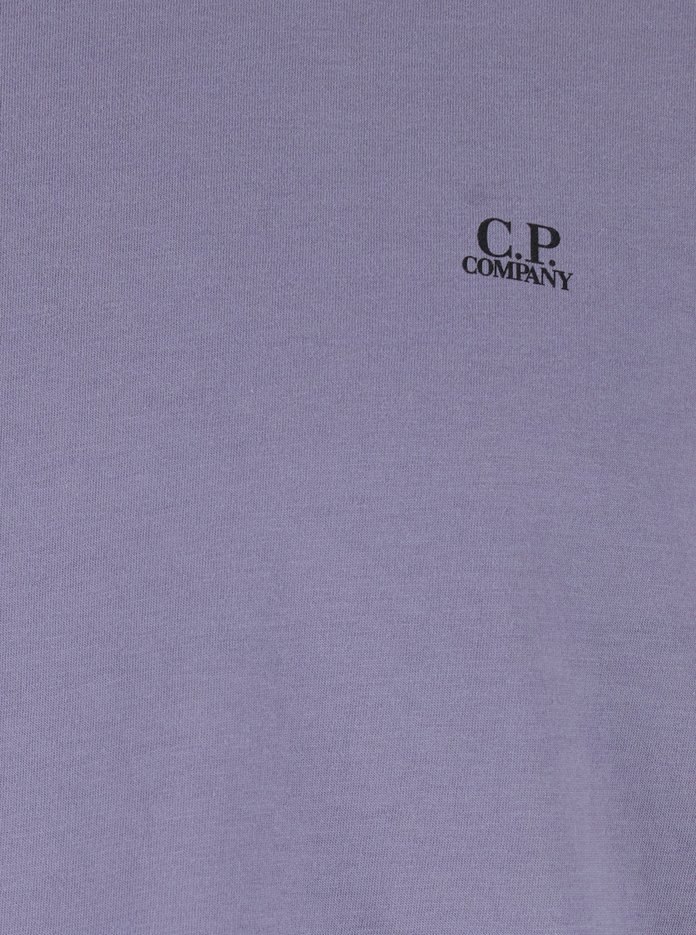 C.P. Company Men Violet T-Shirt With Logo Printed On The Front In Cotton Man C.P. COMPANY