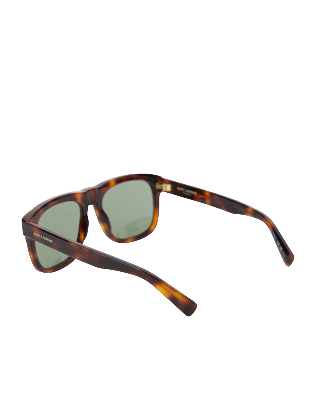 Saint Laurent Women 'Sl 558' Black Sunglasses With Nylon Lenses And Squared Tortoiseshell Frame In Acetate Woman SAINT LAURENT