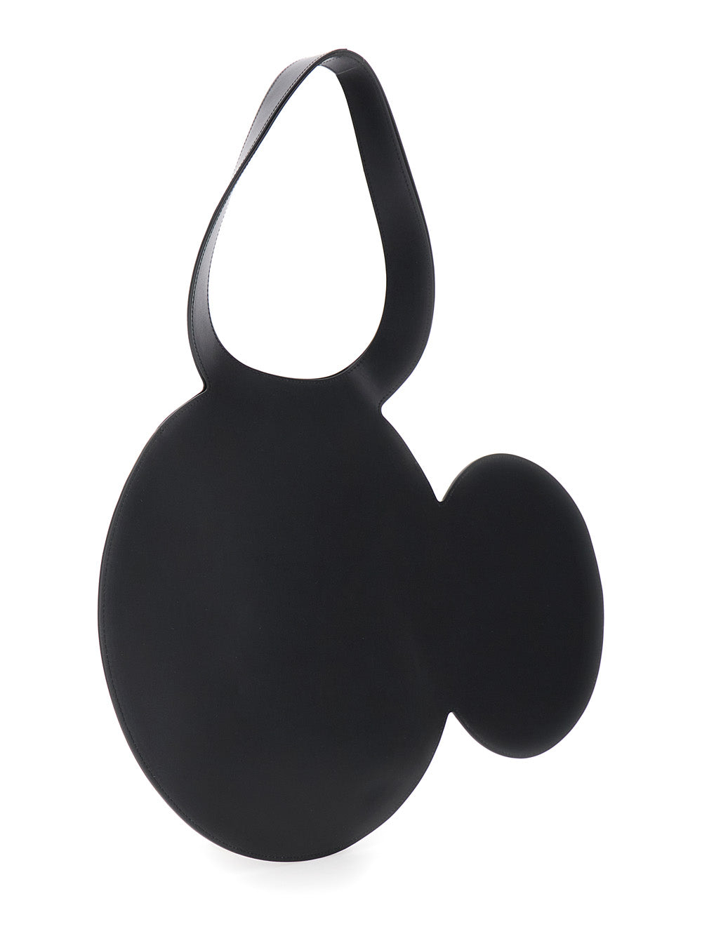 Coperni Women 'Mickey' Black Handbag With Cut-Out Handle And Logo Lettering On The Front In Leather Woman COPERNI