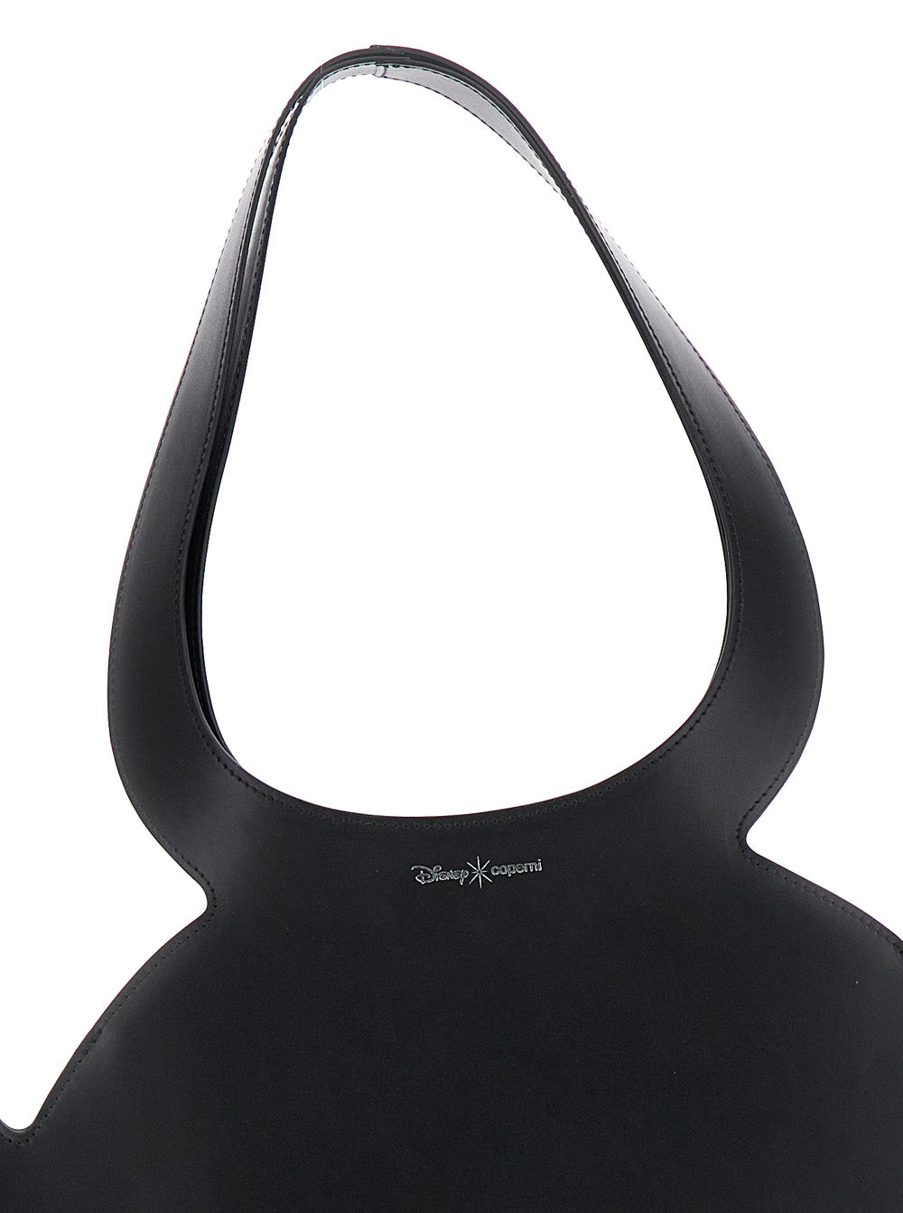Coperni Women 'Mickey' Black Handbag With Cut-Out Handle And Logo Lettering On The Front In Leather Woman COPERNI