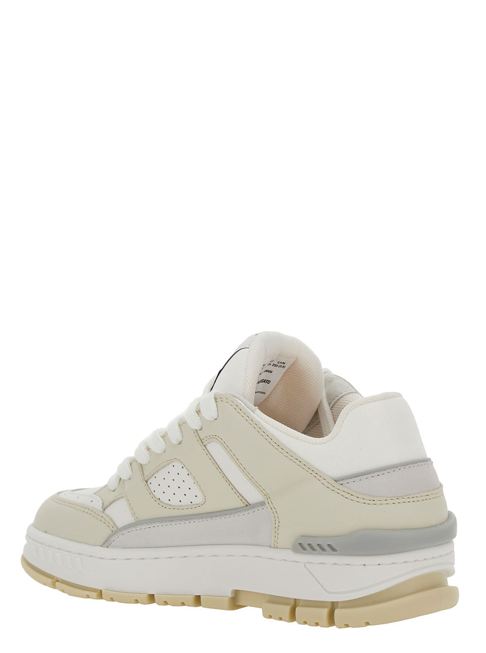 Axel Arigato Women 'Area Lo' White And Beige Sneakers With Logo Detail In Leather Blend Woman AXEL ARIGATO