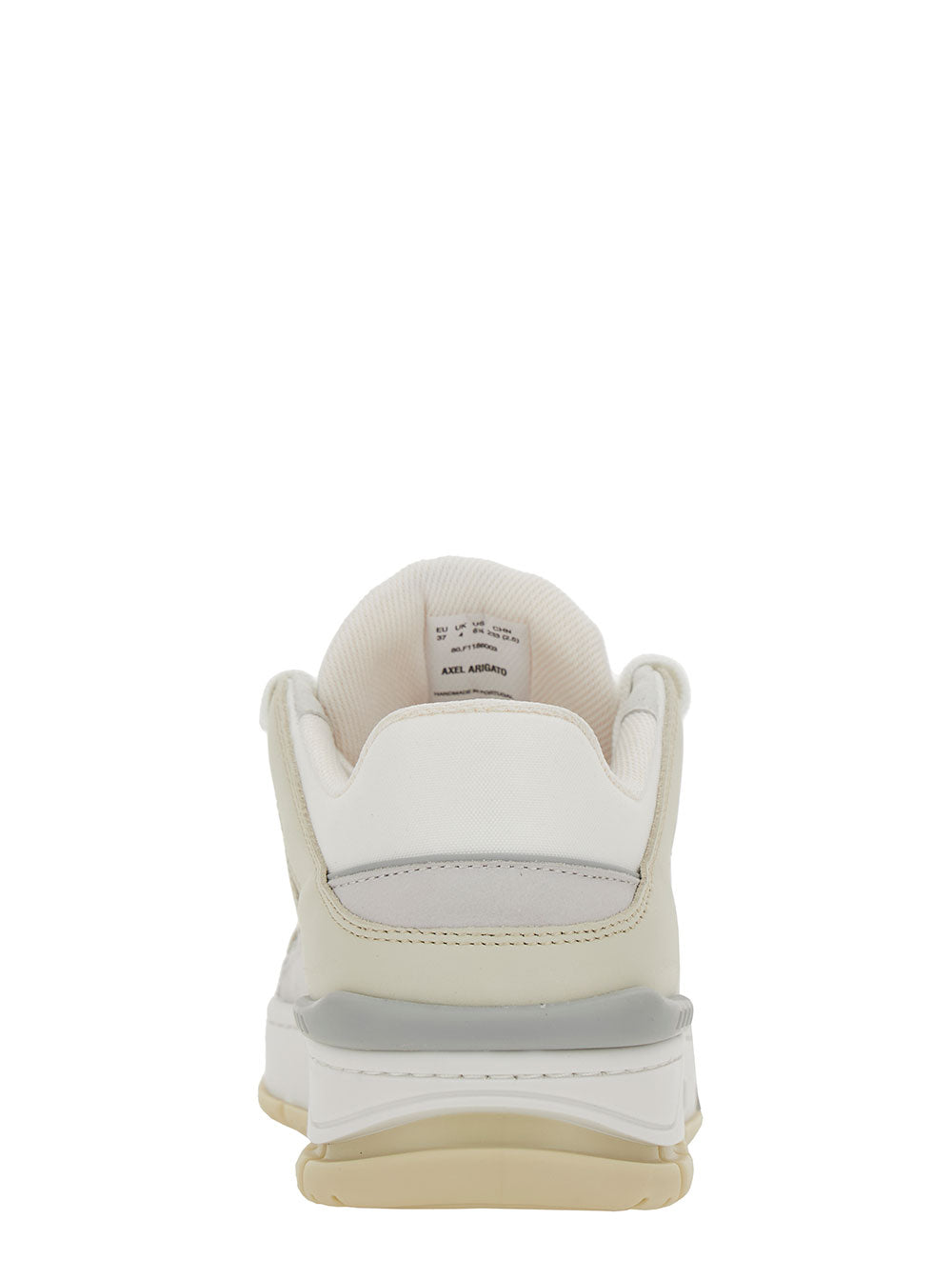 Axel Arigato Women 'Area Lo' White And Beige Sneakers With Logo Detail In Leather Blend Woman AXEL ARIGATO