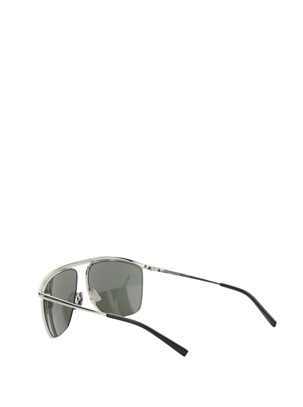 Saint Laurent Women 'Sl 820' Metallic Aviator Sunglasses With Nylon Lenses And Curved Top Bar In Metal Woman SAINT LAURENT
