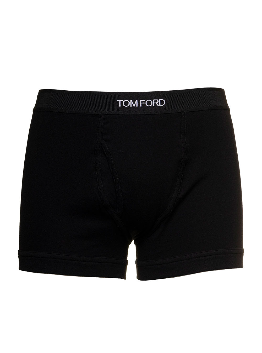 Tom Ford Men Black Cotton Boxer With Logo TOM FORD