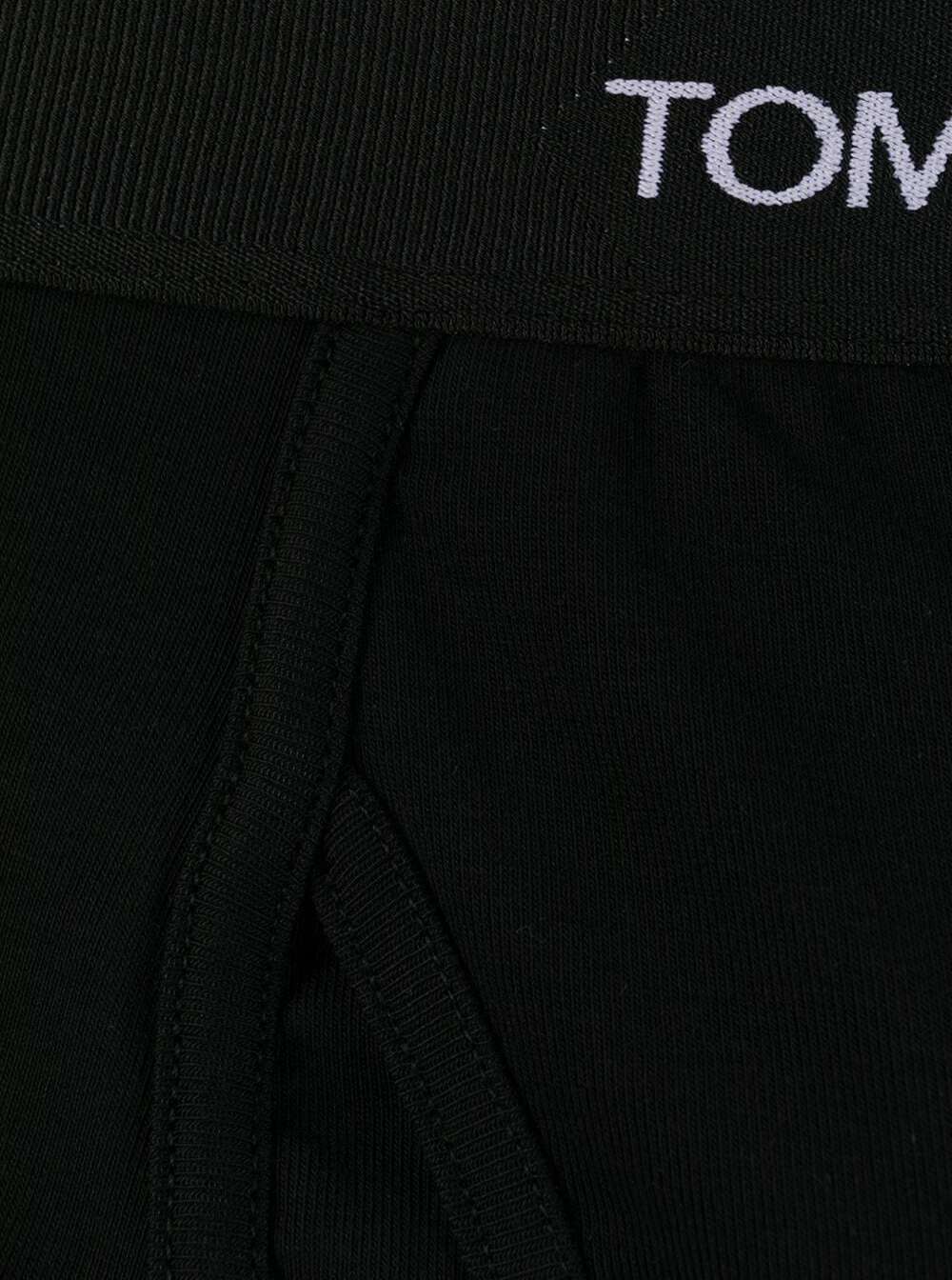 Tom Ford Men Black Cotton Boxer With Logo TOM FORD