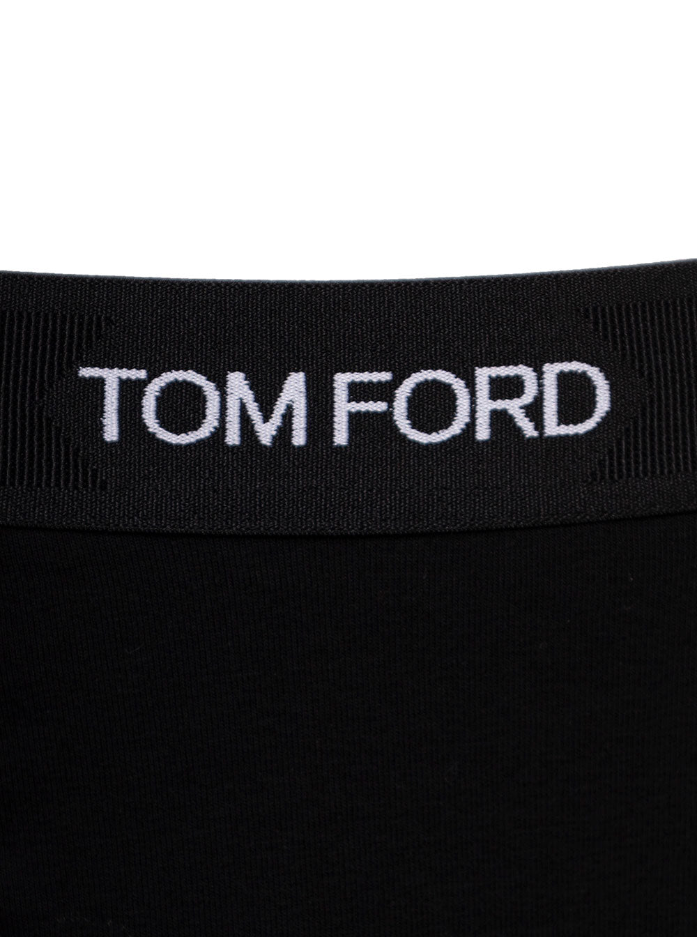 Tom Ford Men Black Cotton Boxer With Logo TOM FORD