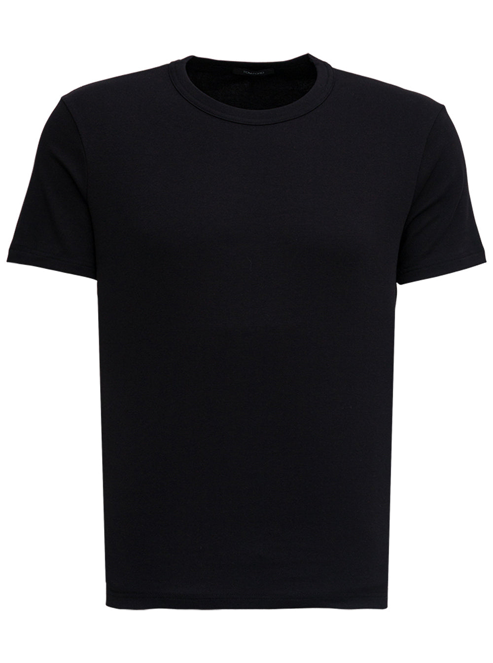 Tom Ford Men Black Crewneck T-Shirt In Cotton Man TOM FORD
