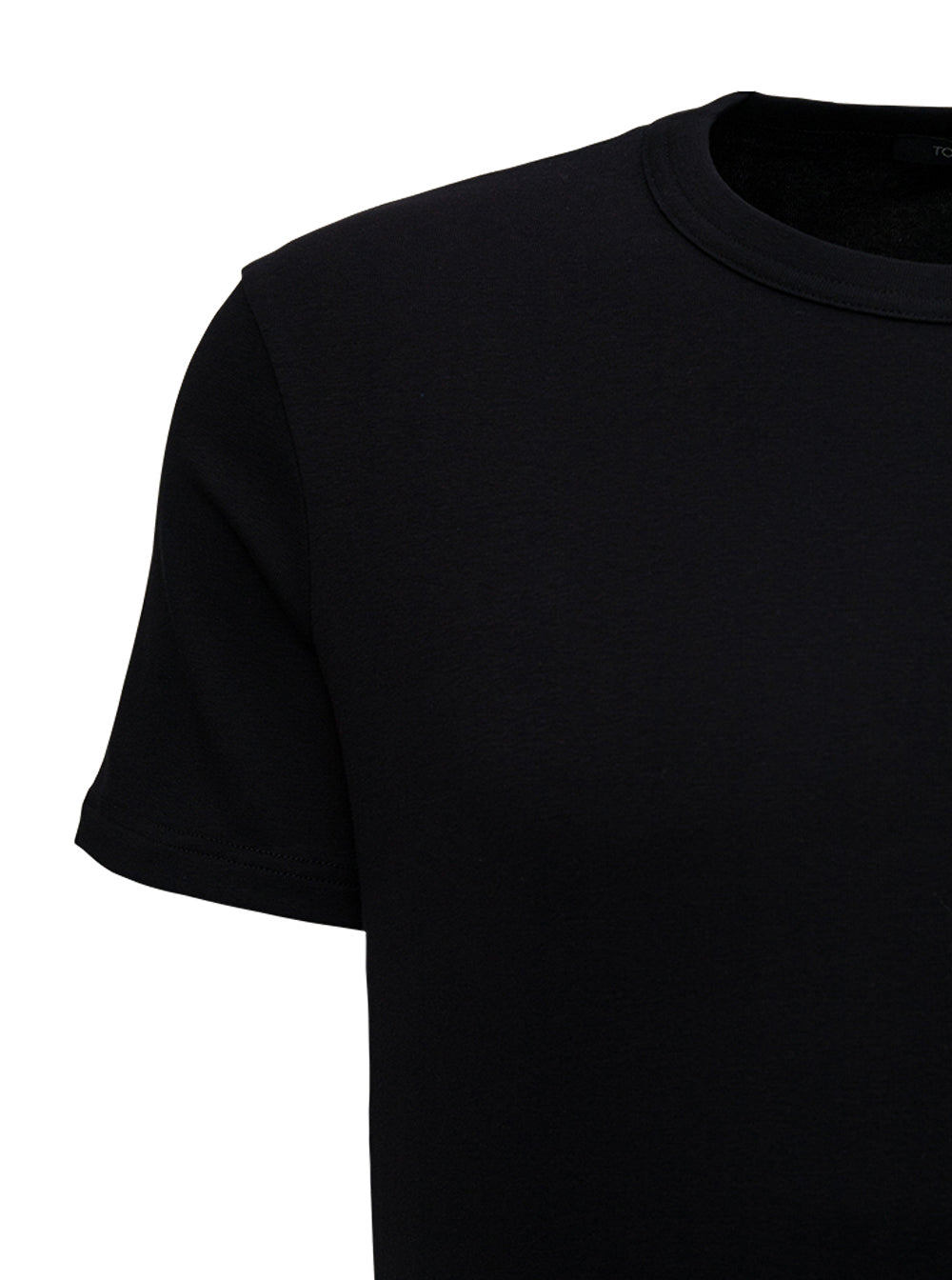 Tom Ford Men Black Crewneck T-Shirt In Cotton Man TOM FORD
