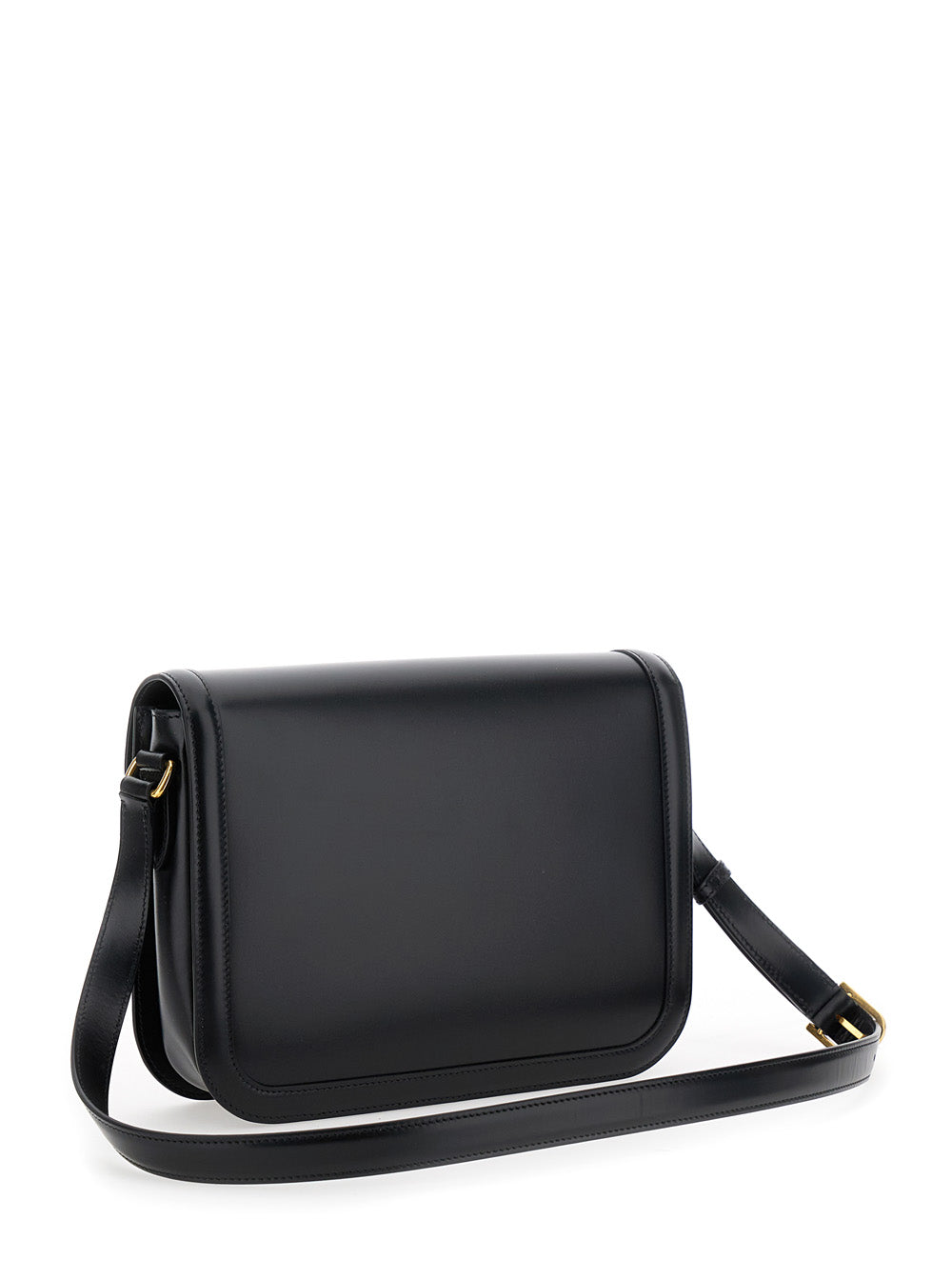 Valentino Garavani Men Black Shoulder Bag With Vlogo Detail On The Front In Leather Man VALENTINO GARAVANI