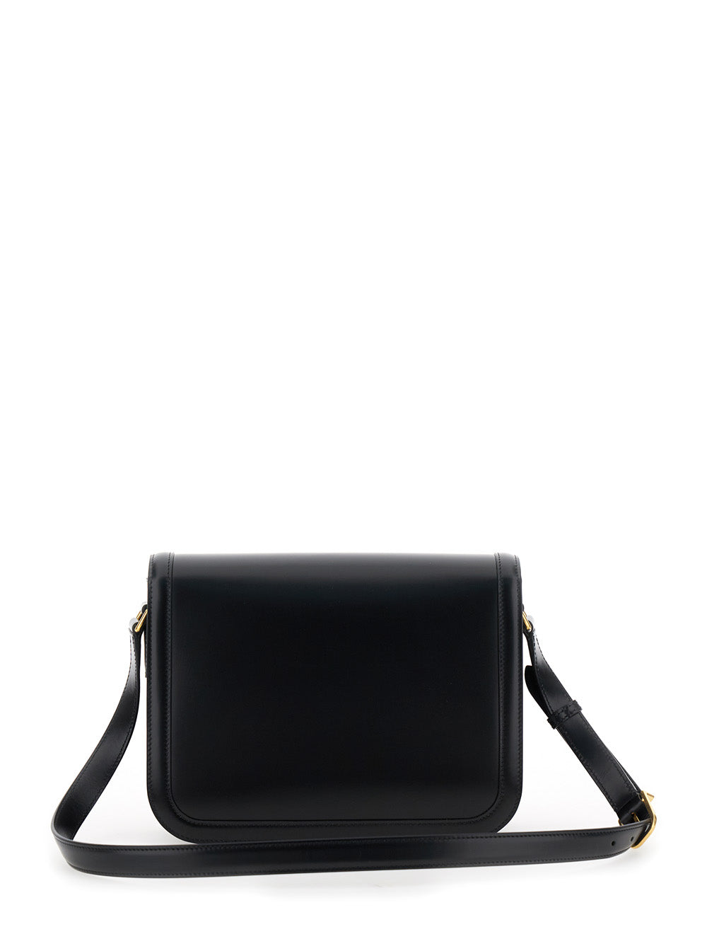 Valentino Garavani Men Black Shoulder Bag With Vlogo Detail On The Front In Leather Man VALENTINO GARAVANI