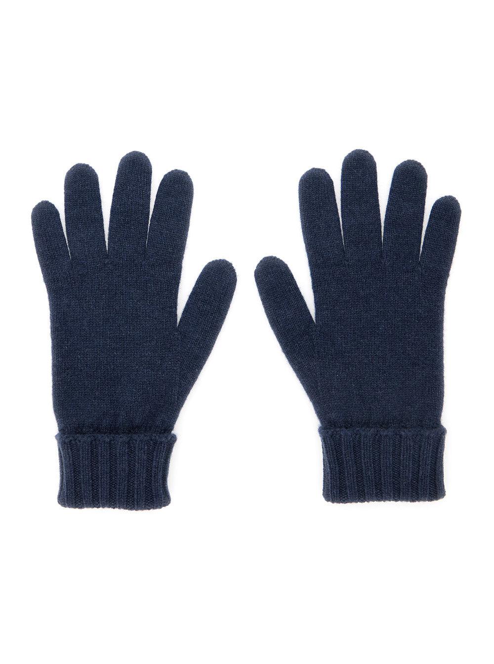 Gucci Women Blue Gloves With Gg Logo Detail On The Front In Cashmere Woman