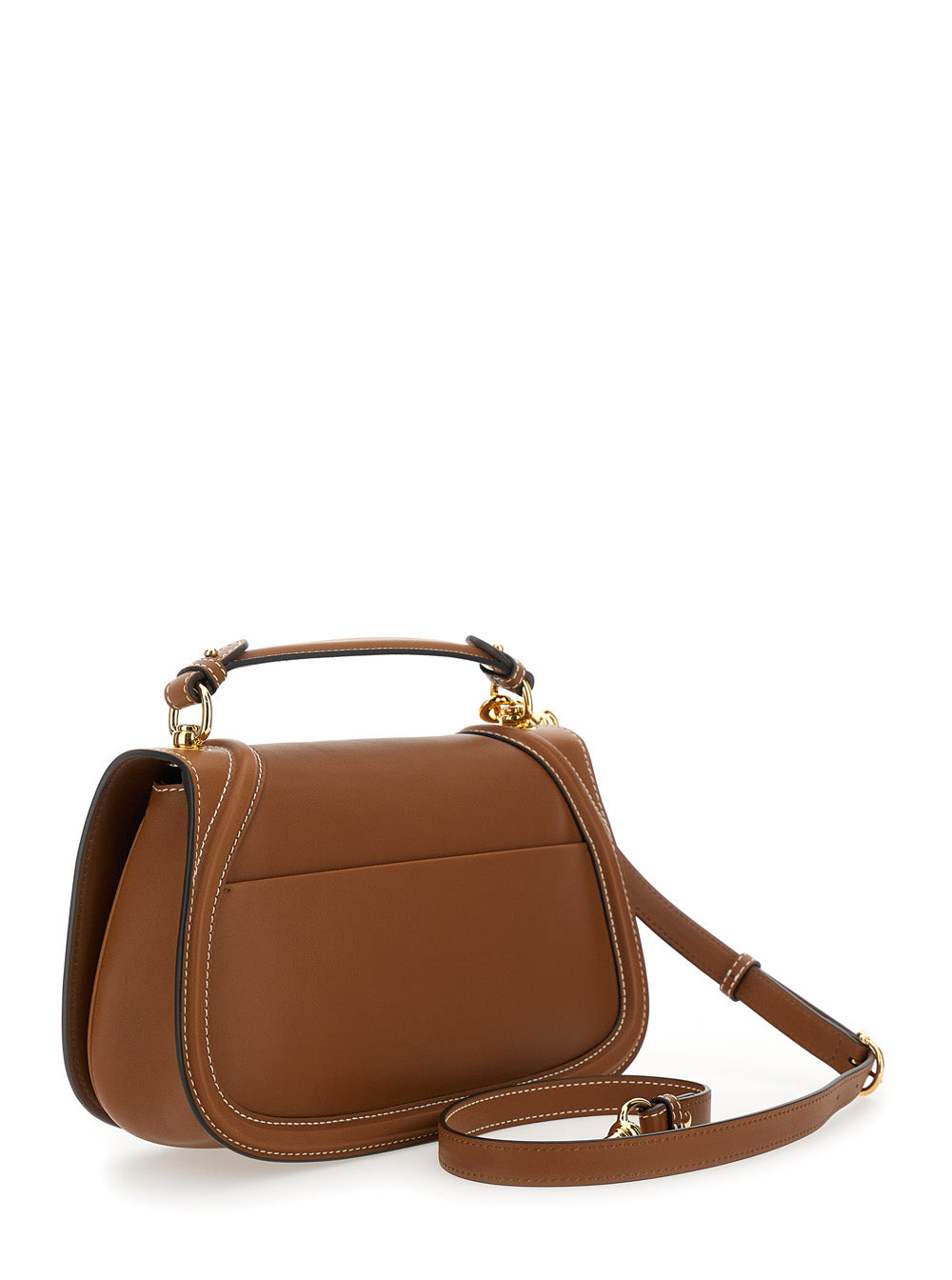 Gucci Women 'Blondie' Brown Handbag With Logo Detail On Front In Leather Woman GUCCI
