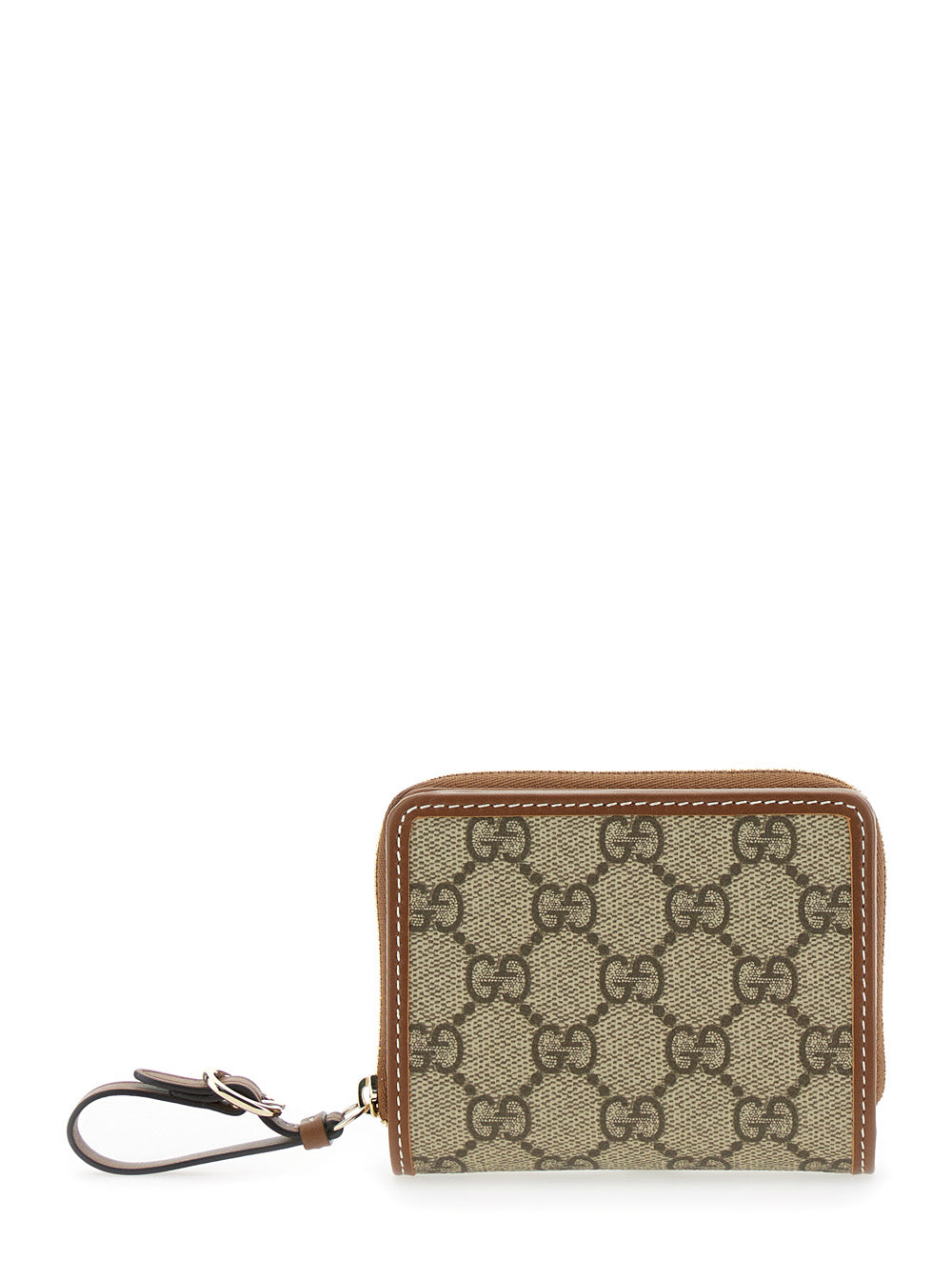 Gucci Women Beige Wallet With Snap Button And Zip Closure In Gg Canvas Woman GUCCI