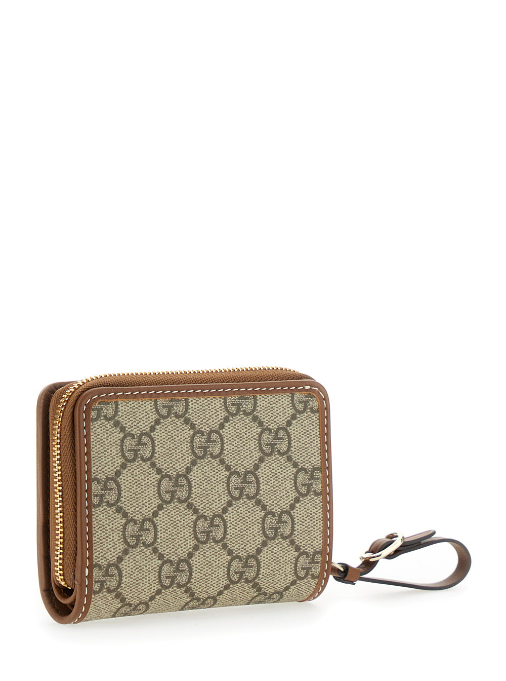 Gucci Women Beige Wallet With Snap Button And Zip Closure In Gg Canvas Woman GUCCI