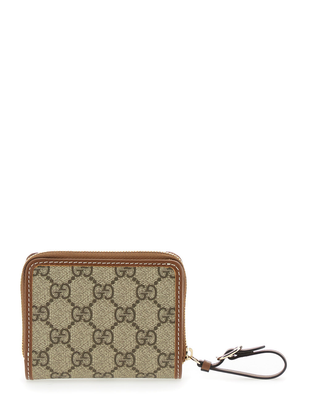 Gucci Women Beige Wallet With Snap Button And Zip Closure In Gg Canvas Woman GUCCI