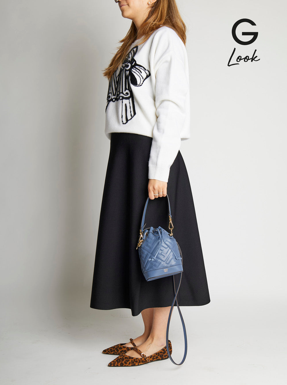 Fendi Women 'Mon Tresor' Blue Mini Handbag With Adjustable And Removable Shoulder Strap And All-Over Embossed Ff Motif In Leather Woman FENDI