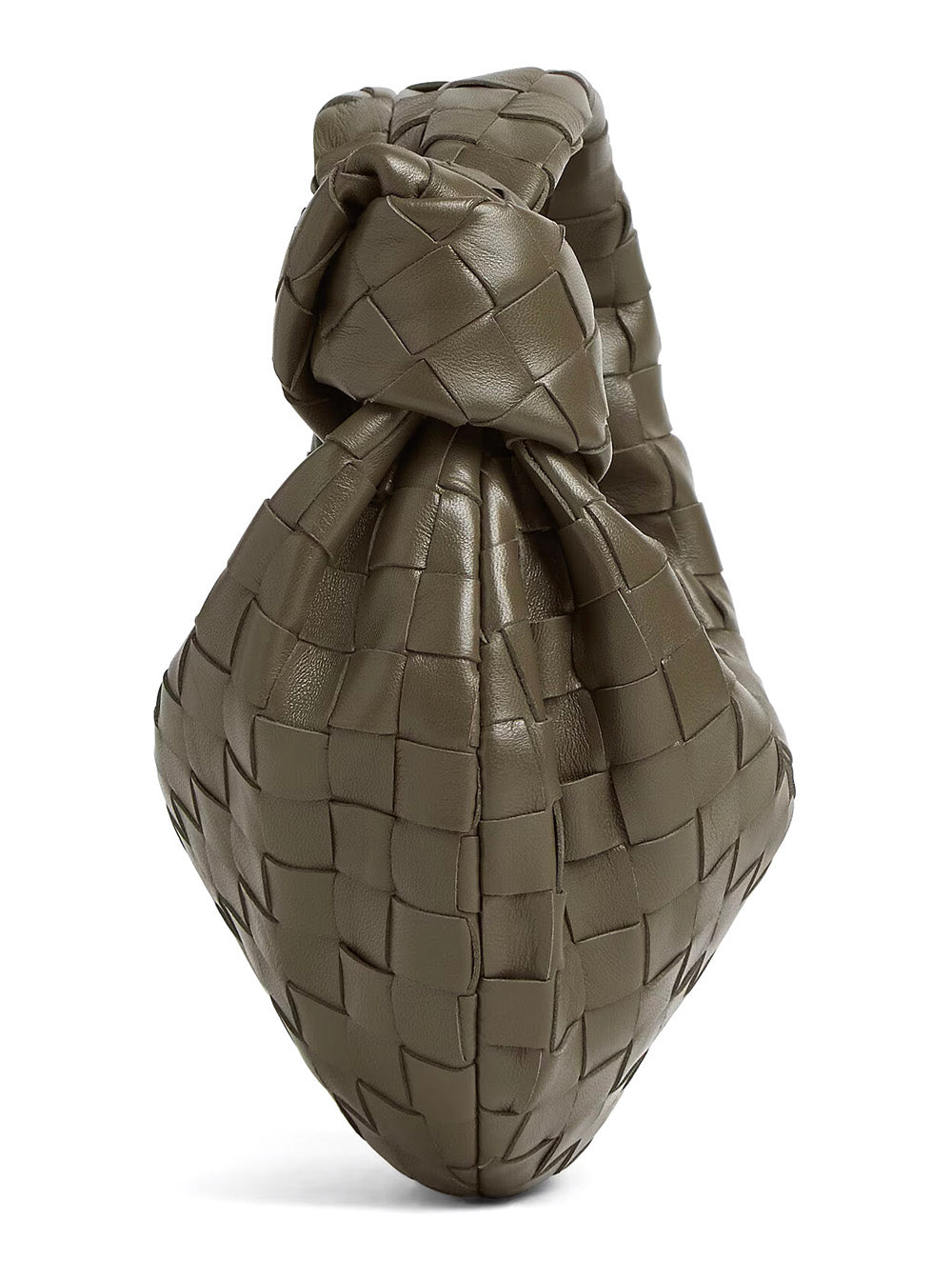 Bottega Veneta Women 'Jodie' Green Mini Handbag With Knot Detail And Intrecciato Motif In Leather Woman BOTTEGA VENETA