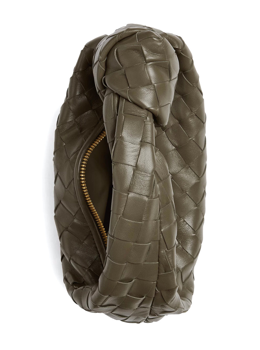 Bottega Veneta Women 'Jodie' Green Mini Handbag With Knot Detail And Intrecciato Motif In Leather Woman BOTTEGA VENETA