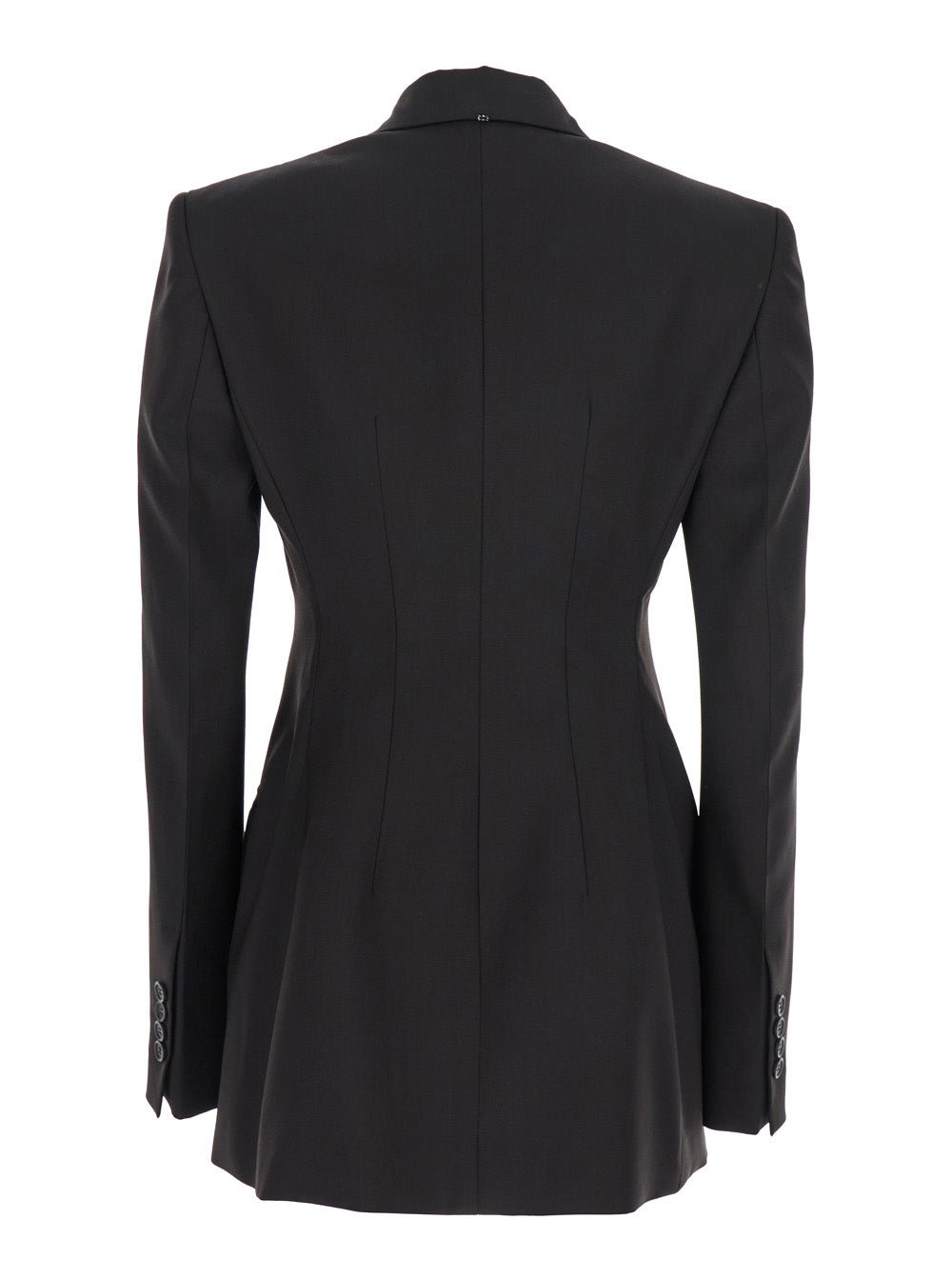 Sportmax Women 'Adamo' Brown Bouble-Breasted Jacket With Peak Revers In Wool Woman SPORTMAX