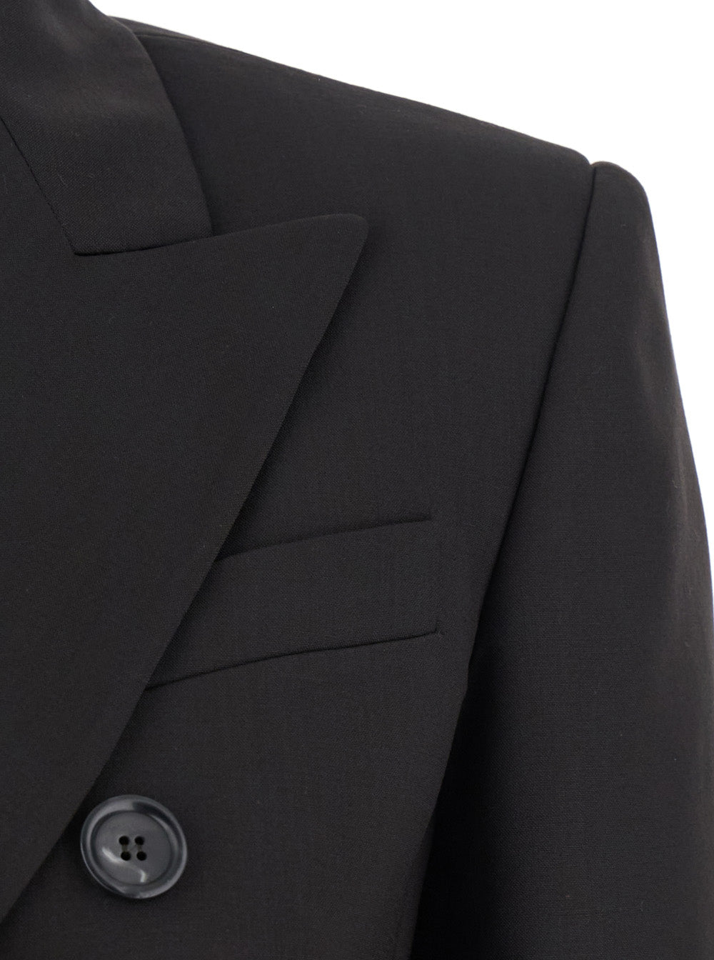 Sportmax Women 'Adamo' Brown Bouble-Breasted Jacket With Peak Revers In Wool Woman SPORTMAX