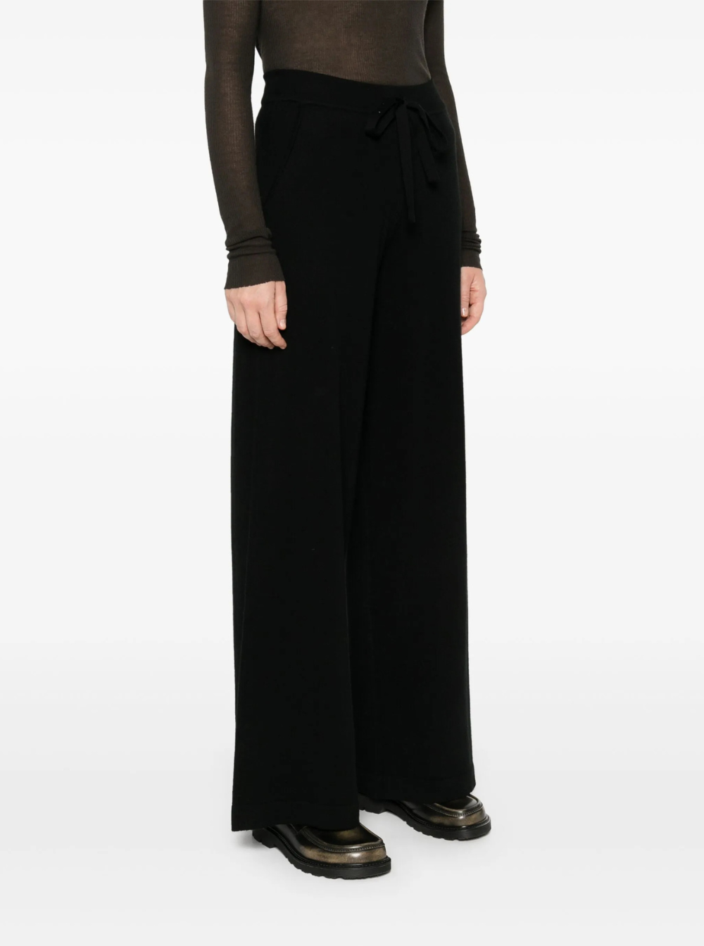 P.A.R.O.S.H. Women Black Relaxed Pants With Drawstring In Fabric Woman P.A.R.O.S.H.