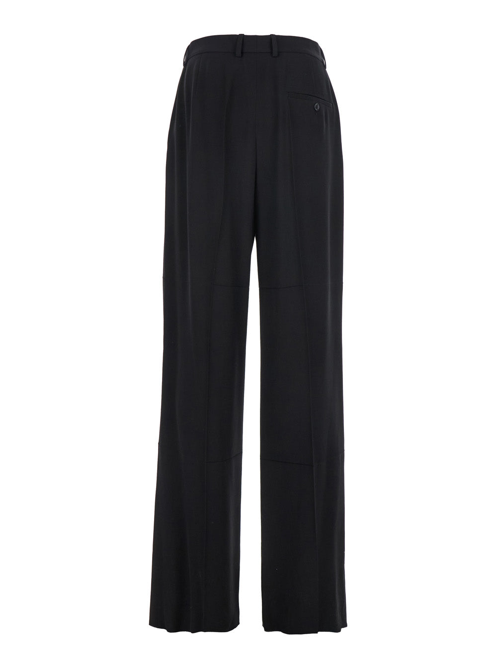 Balenciaga Men Black Pants With Belt Loops In Wool Blend Man BALENCIAGA