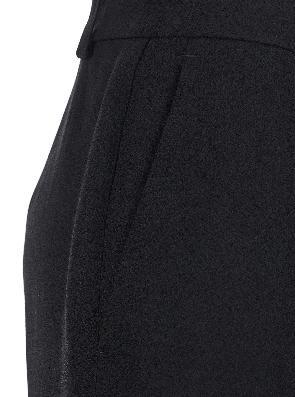 Balenciaga Women Black Pants With Belt Loops And Flared Leg In Viscose Woman BALENCIAGA
