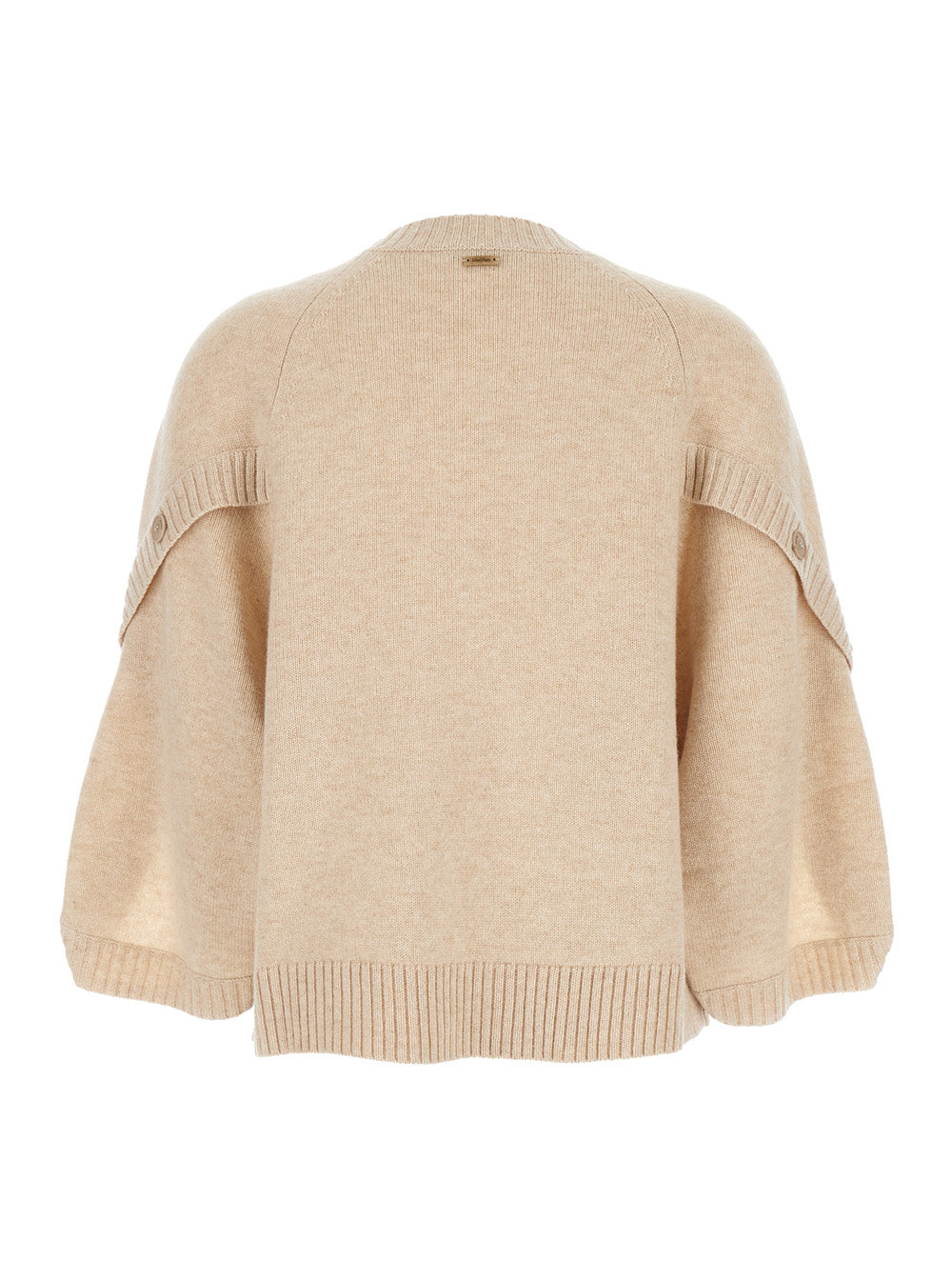 Max Mara Women 'Ampex' Beige Crewneck Sweater In Wool And Cashmere Woman MAX MARA