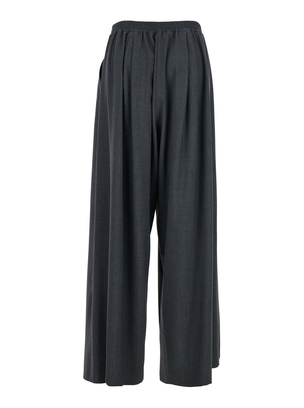 Leplain Women Grey Pants With Semi-Elastic Waist And Oversize Design In Fabric Woman LEPLAIN