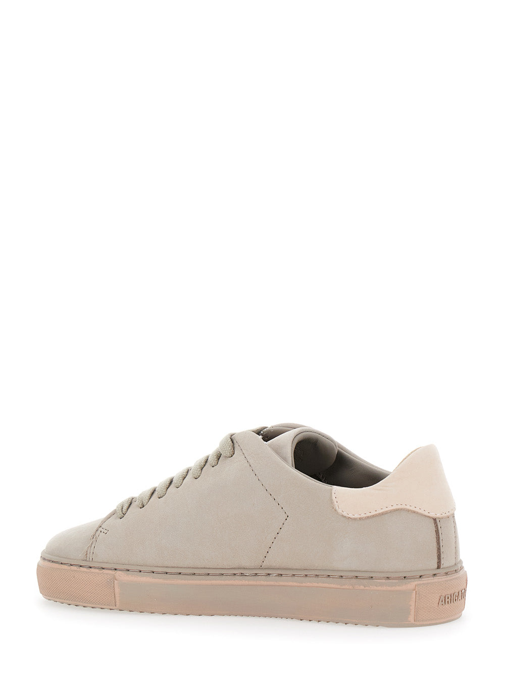 Axel Arigato Women 'Clean 90' Grey Low Top Sneakers With Logo Embroidery On The Side In Leather Woman AXEL ARIGATO