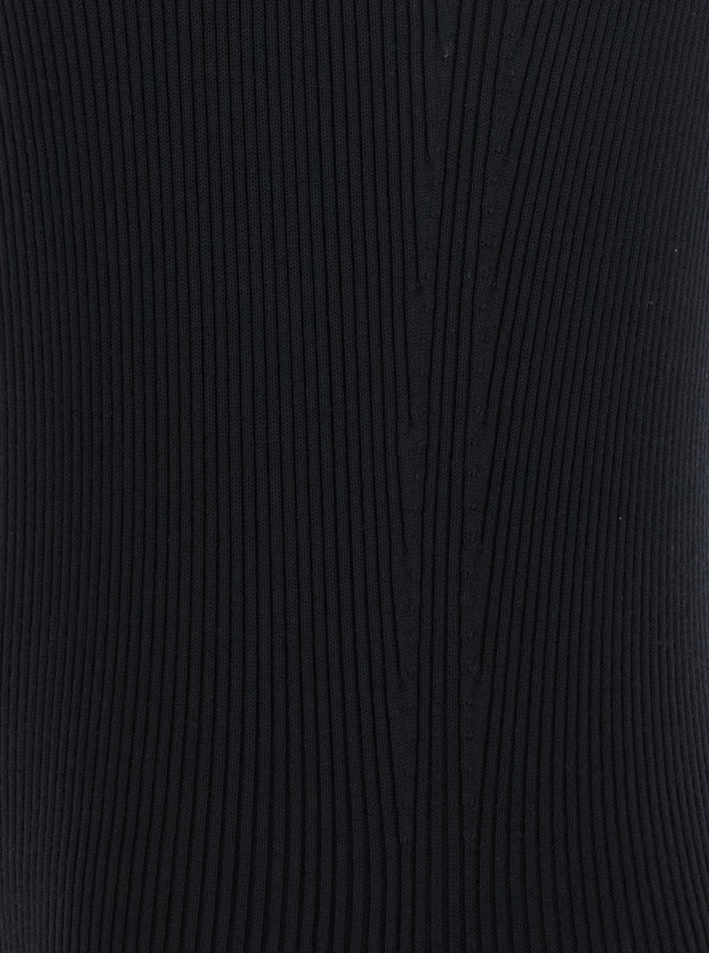 Rick Owens Women 'Athena' Black Ribbed Knit Sleeveless Asymmetric Long Dress With Wide Neckline In Viscose Blend Woman RICK OWENS