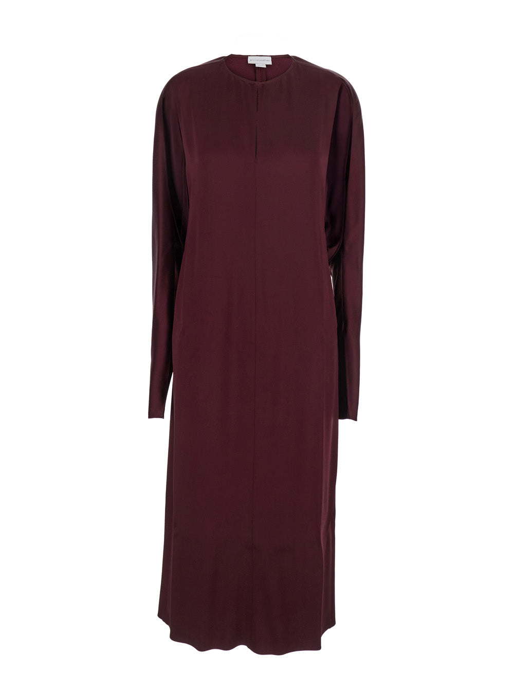 Stella Mccartney Women Bordeaux Midi Dress With Cape Sleeves And Cut-Out On The Front In Tech Fabric Woman STELLA MCCARTNEY