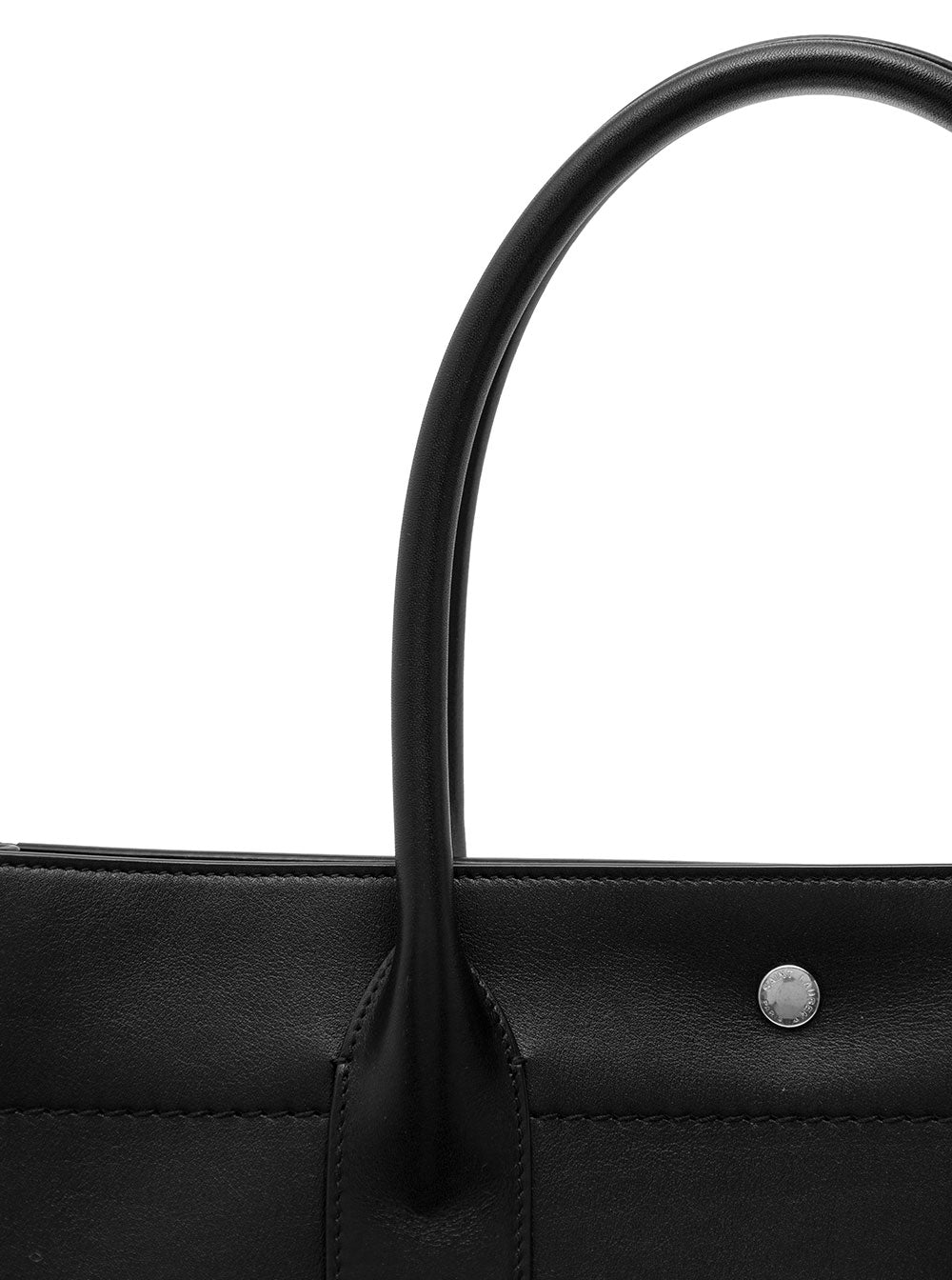 Saint Laurent Men Rive Gauche Large Tote Bag In Black Smooth Leather Man SAINT LAURENT