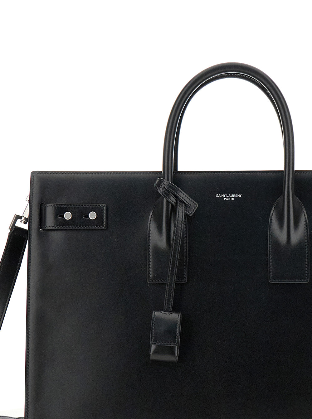 Saint Laurent Men Black Handbag With Adjustable And Removable Shoulder Strap In Leather Man SAINT LAURENT
