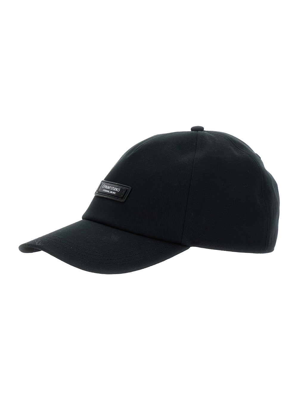 Moncler Genius Men Black Baseball Cap With Logo Patch On The Front In Cotton Man MONCLER GENIUS