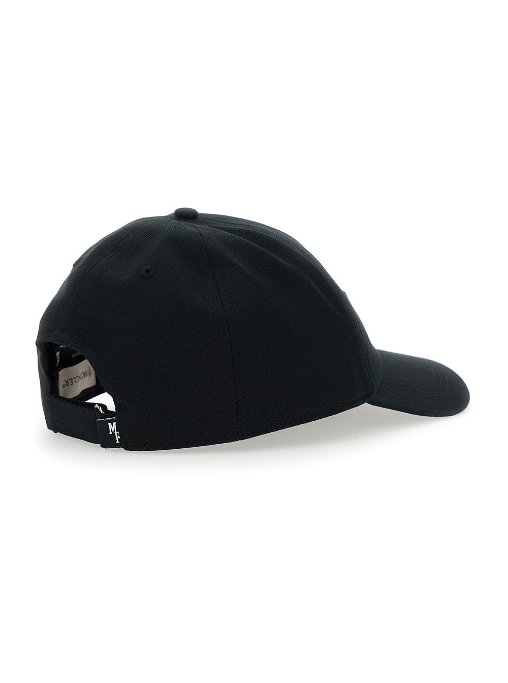 Moncler Genius Men Black Baseball Cap With Logo Patch On The Front In Cotton Man MONCLER GENIUS