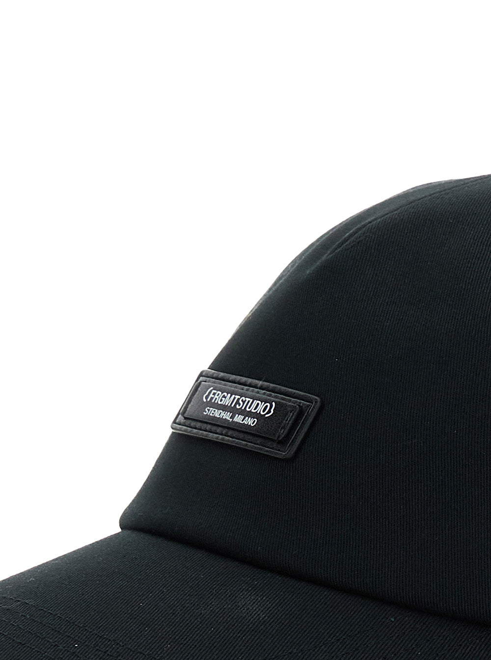 Moncler Genius Men Black Baseball Cap With Logo Patch On The Front In Cotton Man MONCLER GENIUS