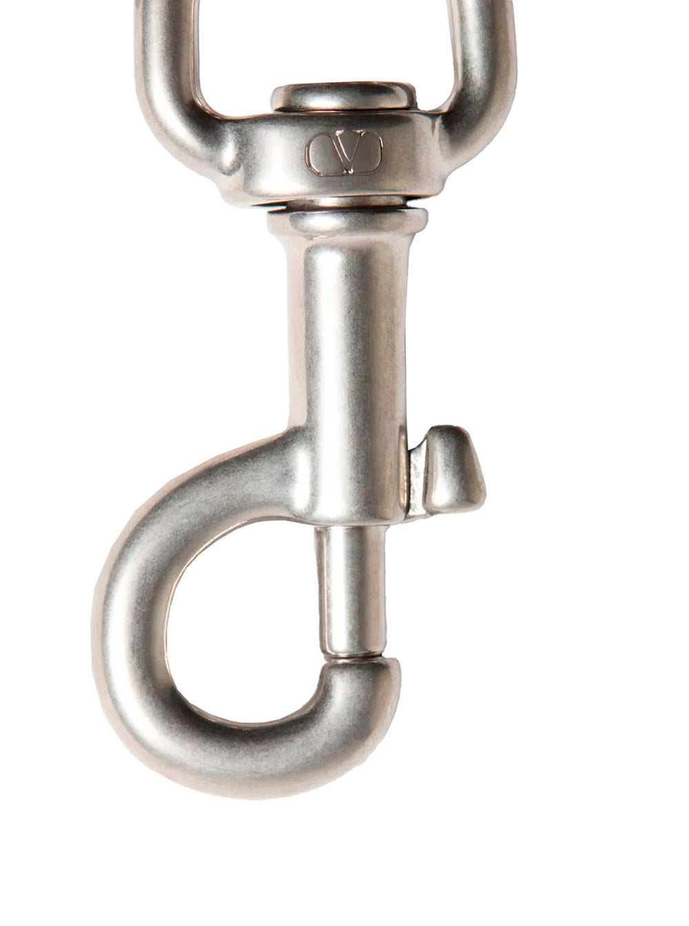 Valentino Garavani Men Metallic Keyring With Vlogo Charm In Brass Man VALENTINO GARAVANI