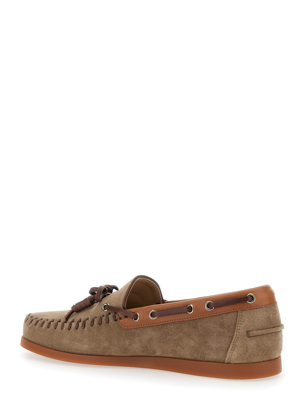 Valentino Garavani Men 'Palm Avenue' Brown Loafers With Vlogo Patch On The Sidei N Leather Man VALENTINO GARAVANI