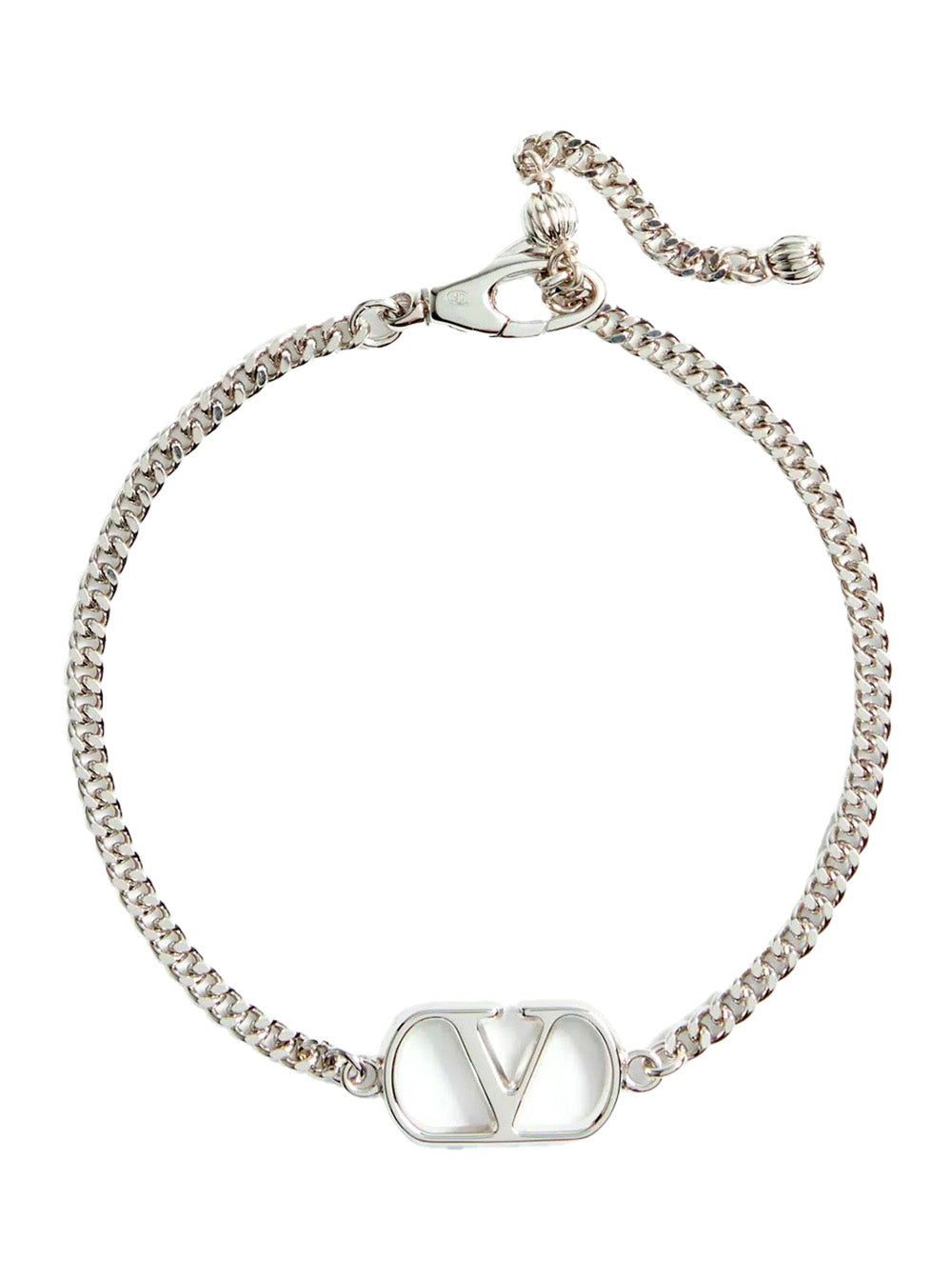 Valentino Garavani Men Metallic Bracelet With Chunky Chain-Link Design And Vlogo In Bronze Man VALENTINO GARAVANI