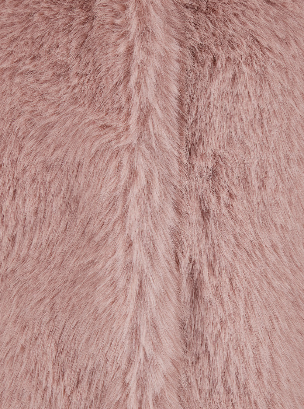 Leplain Women Pink Crewneck Fur Jacket With Concealed Front Closure In Ecofur Woman LEPLAIN