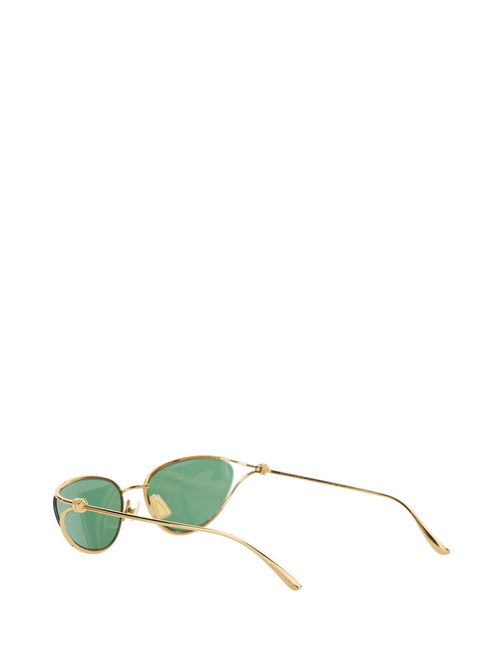 Bottega Veneta Women Green Sunglasses With Cat-Eye Design And Knot Detail On The Temples In Metal Woman BOTTEGA VENETA