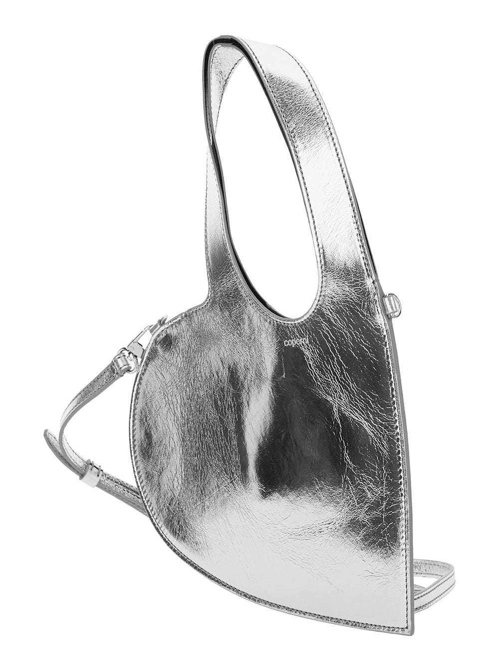 Coperni Women 'Heart' Heart-Shaped Metallic Crossbody Bag With Logo Lettering On The Front And Cut-Out On The Handle In Leather Woman COPERNI