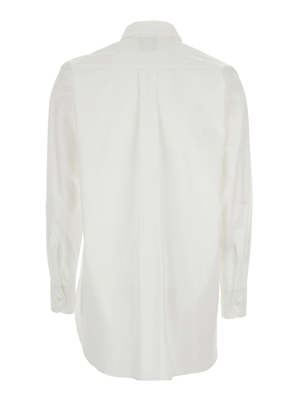 Leplain Women White Shirt With Classic Collar In Cotton Blend Stretch Woman LEPLAIN